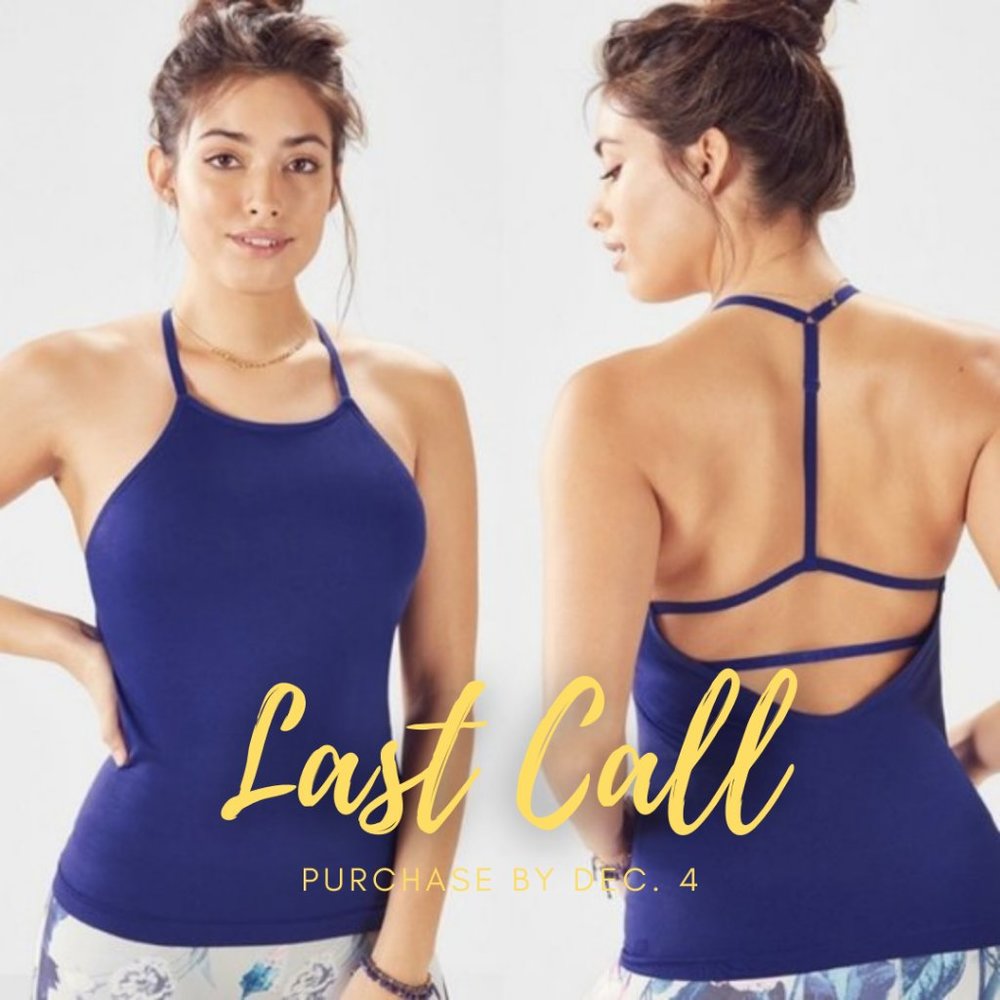 Fabletics Mandy Seamless Tank Top II - Blue